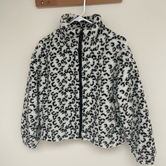 NWT Pacsun L.A. Hearts Leopard Jacket Women XS/S White/Black - Picture 2 of 12